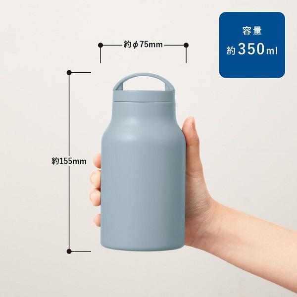 Handit サーモボトル 350ml グッドデザイン賞受賞 水筒 オフィス向け おしゃれ Handitシンプルサーモボトル350ml