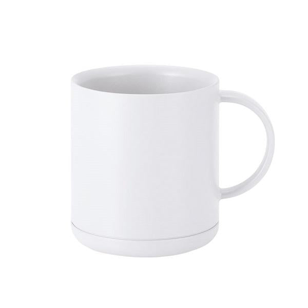 マグカップ 保温保冷 割れにくい 食器 記念品 ノベルティ 小ロット プラサーモストレートマグ