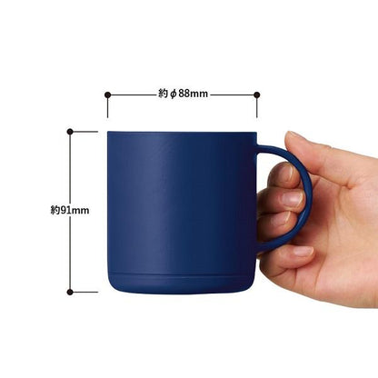 マグカップ 保温保冷 割れにくい 食器 記念品 ノベルティ 小ロット プラサーモストレートマグ