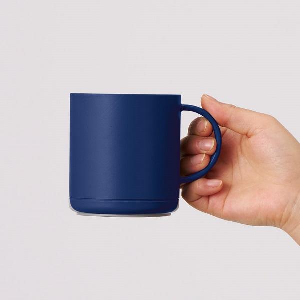 マグカップ 保温保冷 割れにくい 食器 記念品 ノベルティ 小ロット プラサーモストレートマグ
