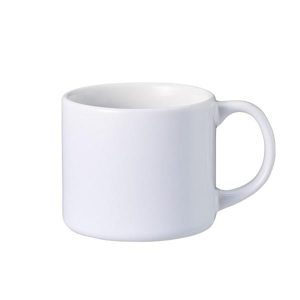 マグカップ スープカップ 320ml 陶器 食器 フルカラー印刷対応 ノベルティ 小ロット 陶器マグストレート ショートワイド