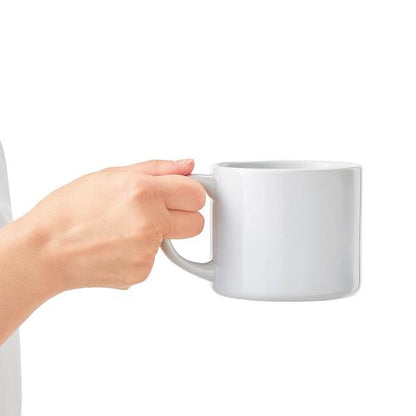 マグカップ スープカップ 320ml 陶器 食器 フルカラー印刷対応 ノベルティ 小ロット 陶器マグストレート ショートワイド