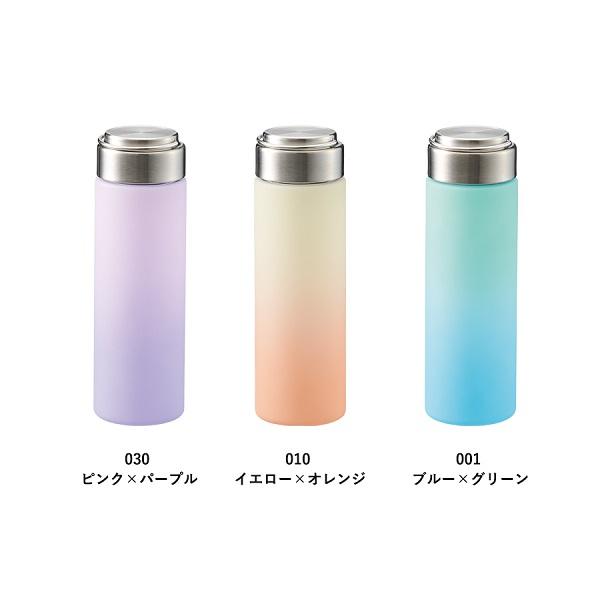 クリアボトル グラデーション ハンドル付き ボトル 水筒 軽量 500ml ノベルティ 小ロット グラデーションハンドルクリアボトル500ml