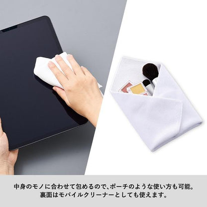 吸水タオル ポーチになるタオル 不思議なタオル 便利グッズ ノベルティ 販促 ピタットくっつくタオル