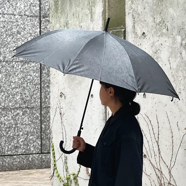 60cm 傘 シンプル 長傘 男女兼用 貸し出し傘 業務用 梅雨対策 ノベルティ 小ロット ベーシック長傘